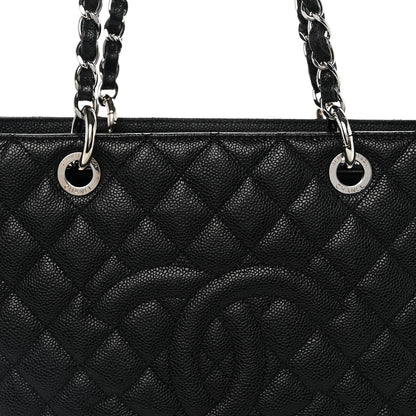 Chanel Caviar Quilted Grand Shopping Tote GST Black 8 of 11