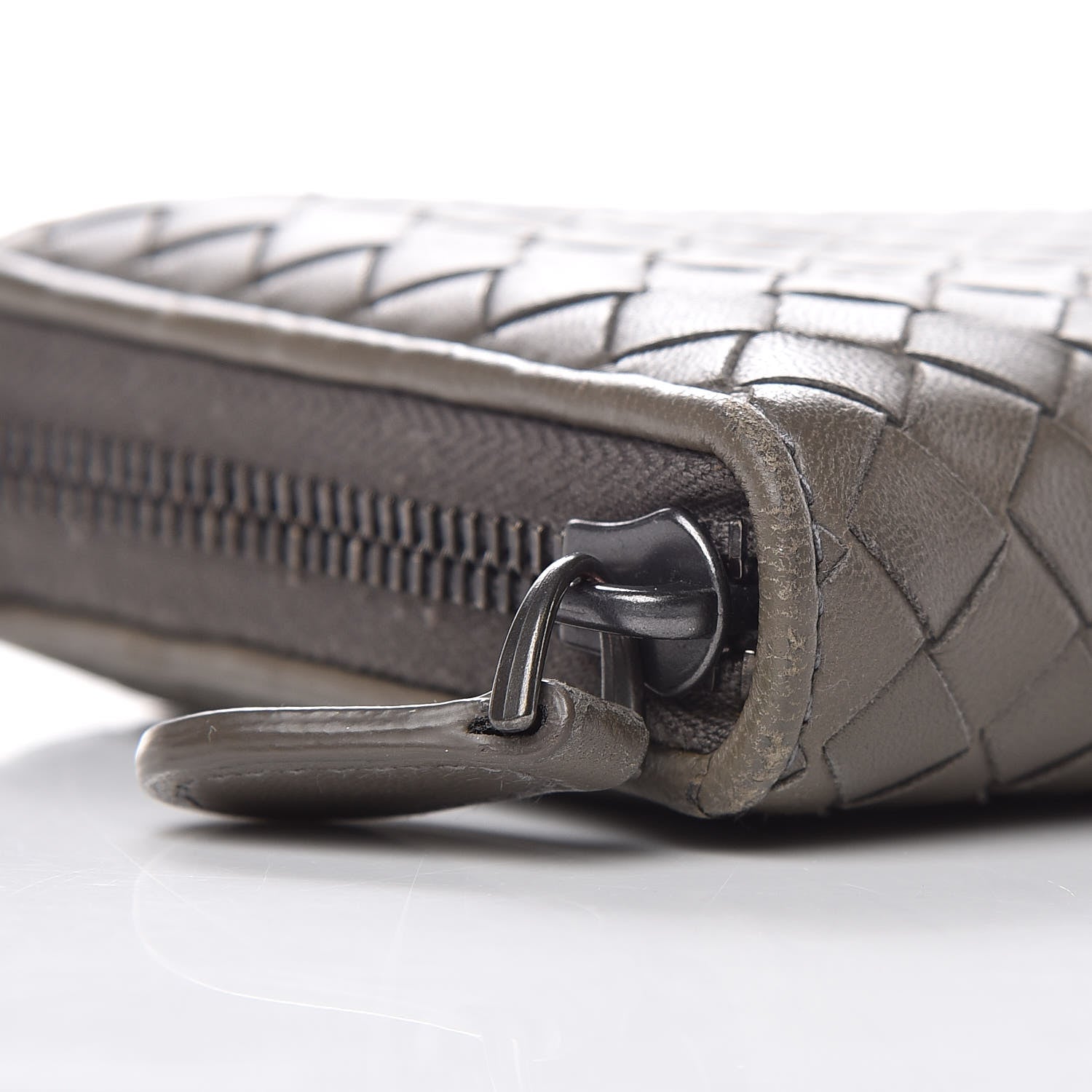 Bottega Veneta Nappa Intrecciato Zip Around Wallet Shadow 10 of 11