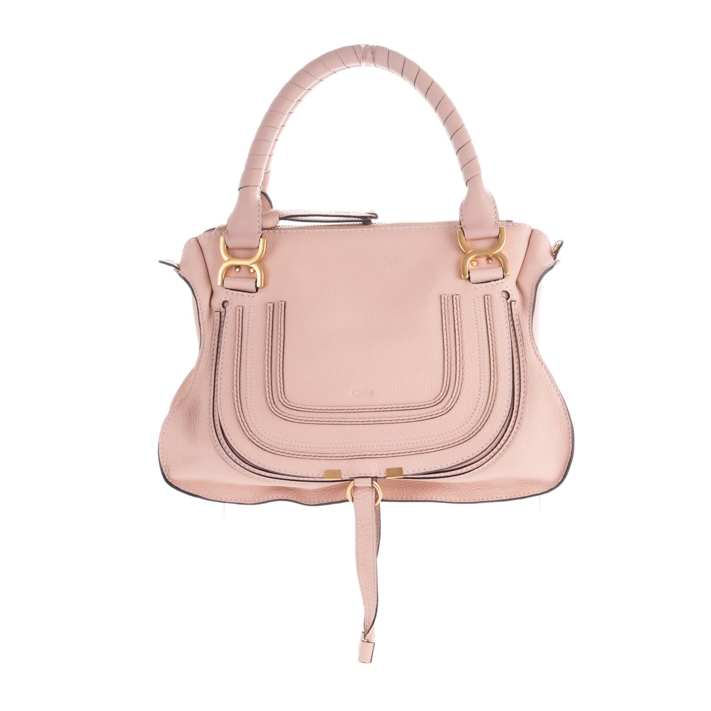 Calfskin Medium Marcie Satchel Blush Nude