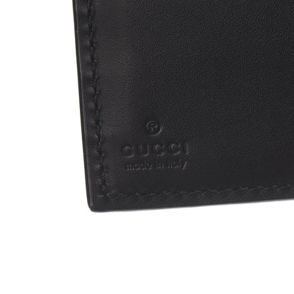 Gucci Calfskin GucciGhost Bi-Fold Long Wallet Black New Acquamarine 6 of 8