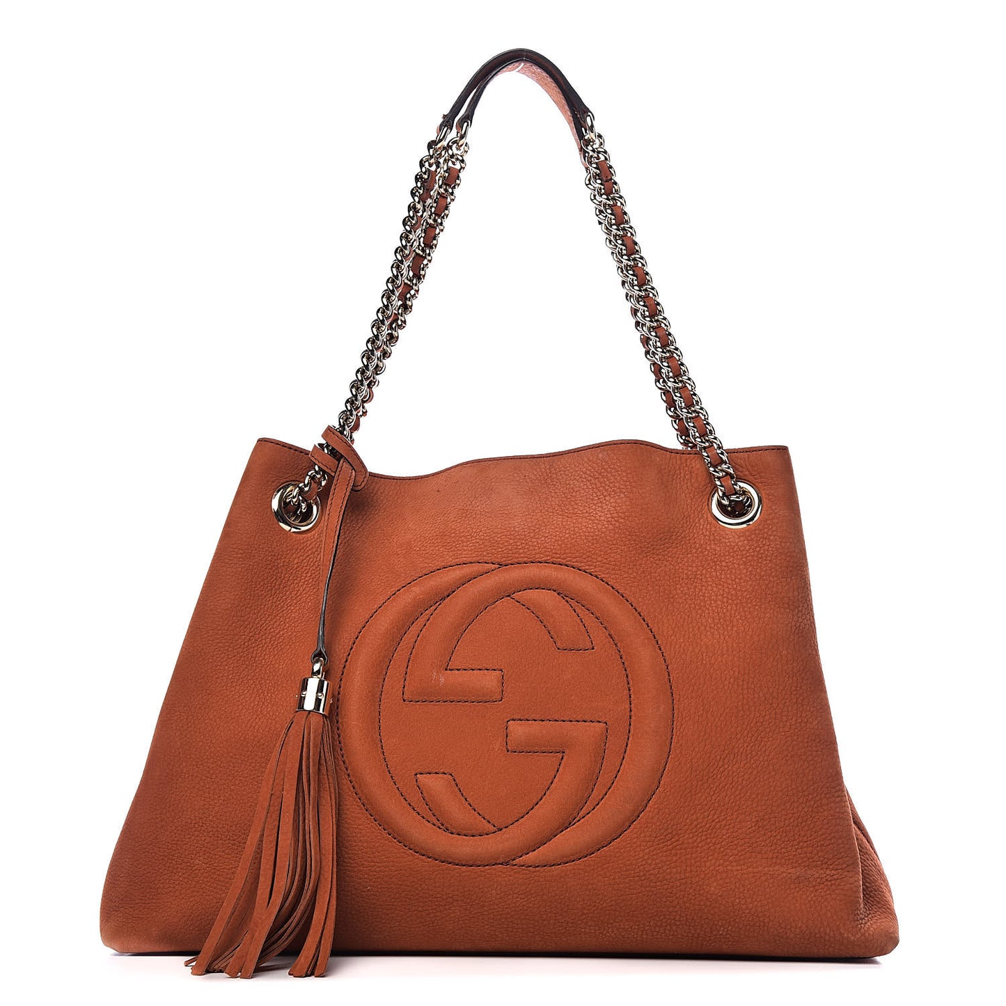 Vitello Range Medium Soho Chain Shoulder Bag Old Whisky