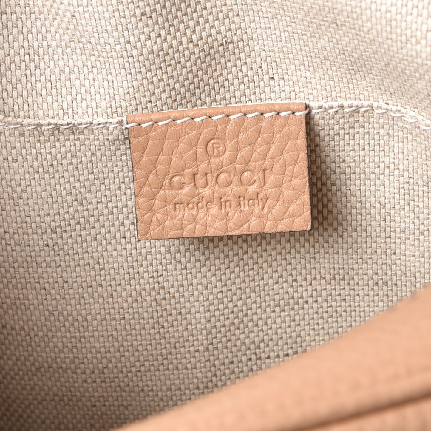 Pebbled Calfskin Small Soho Disco Bag Camelia