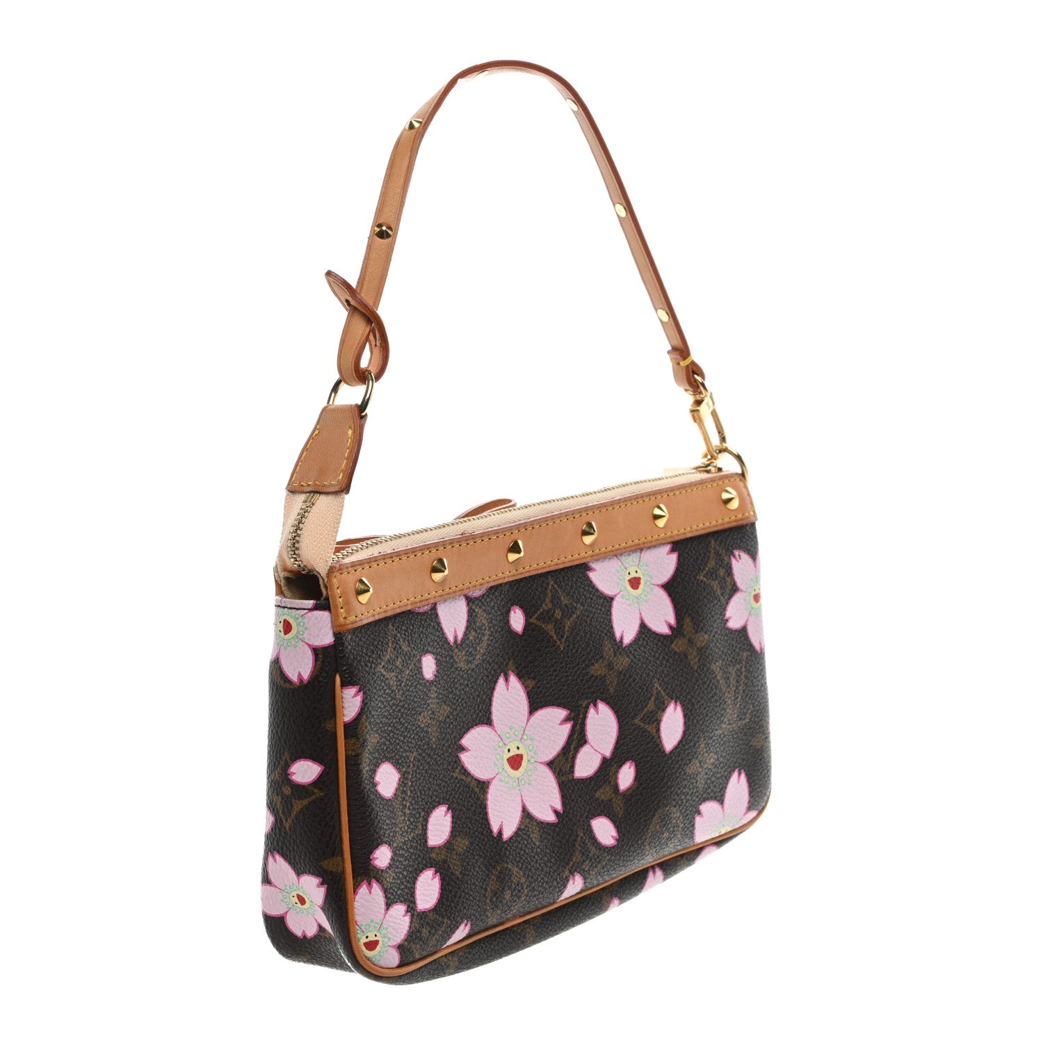 Louis Vuitton Monogram Cherry Blossom Pochette Accessories Brown 3 of 8