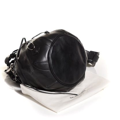 Balenciaga Matte Goatskin Rubber Covered Classic Hardware Mini Pompon Black 4 of 10