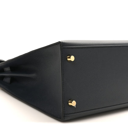 Hermes Epsom Kelly Sellier 28 Bleu Indigo 9 of 10