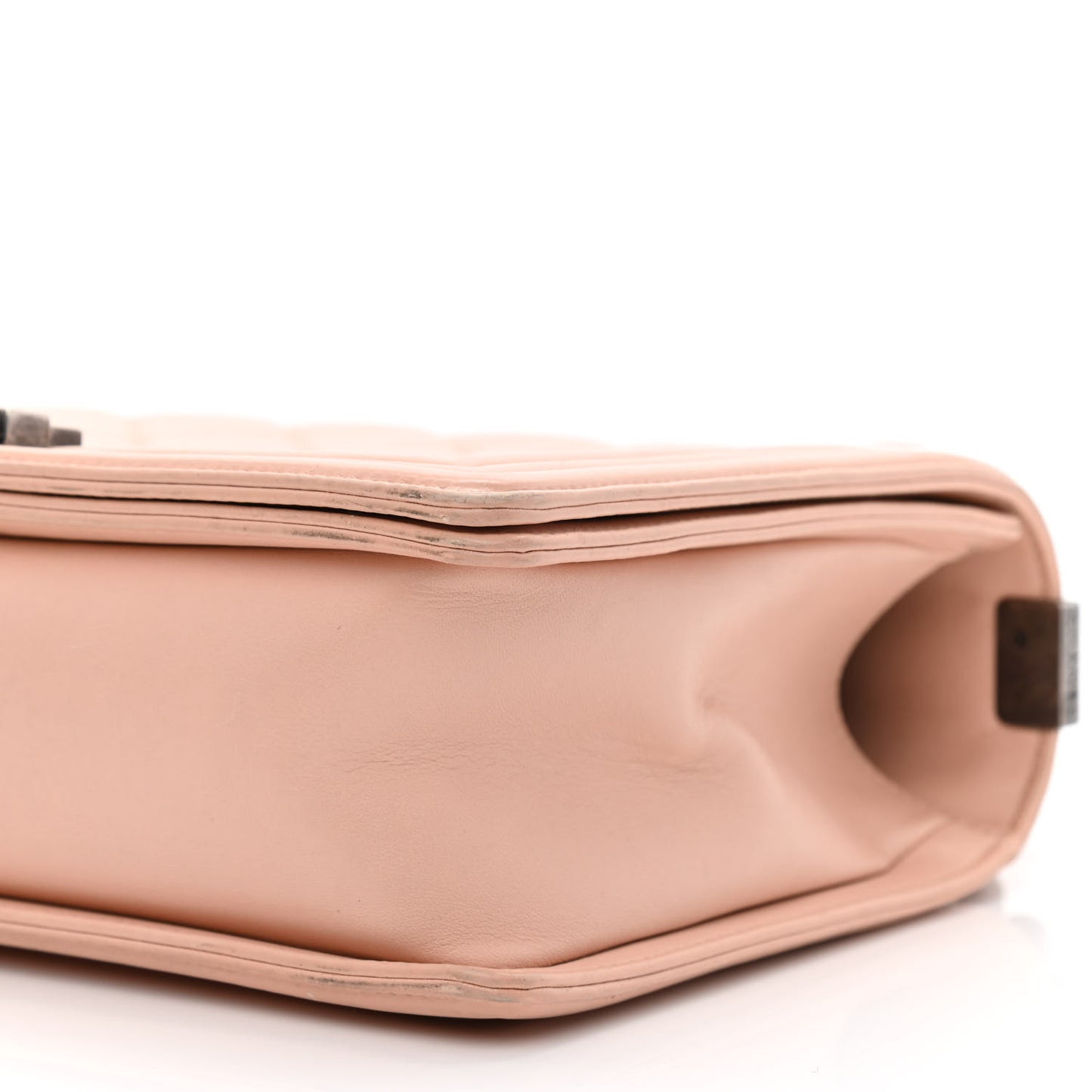 Calfskin Quilted New Medium Boy Flap Light Pink