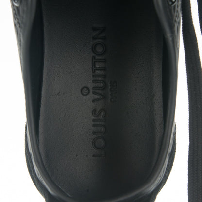 Louis Vuitton Calfskin Embossed Monogram Punchy Sneakers 35 Black 6 of 6
