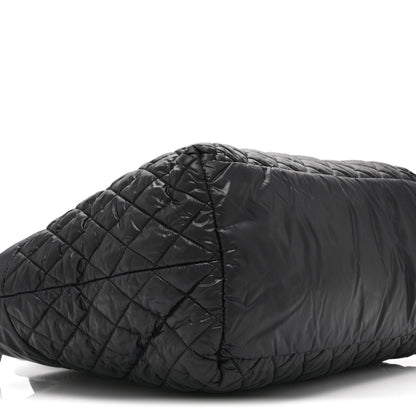 Chanel Nylon Quilted Large Coco Cocoon Tote Black 9 of 10