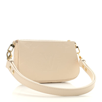 Louis Vuitton Empreinte Monogram Giant Multi Pochette Accessories Mini Pochette Cream 9 of 9