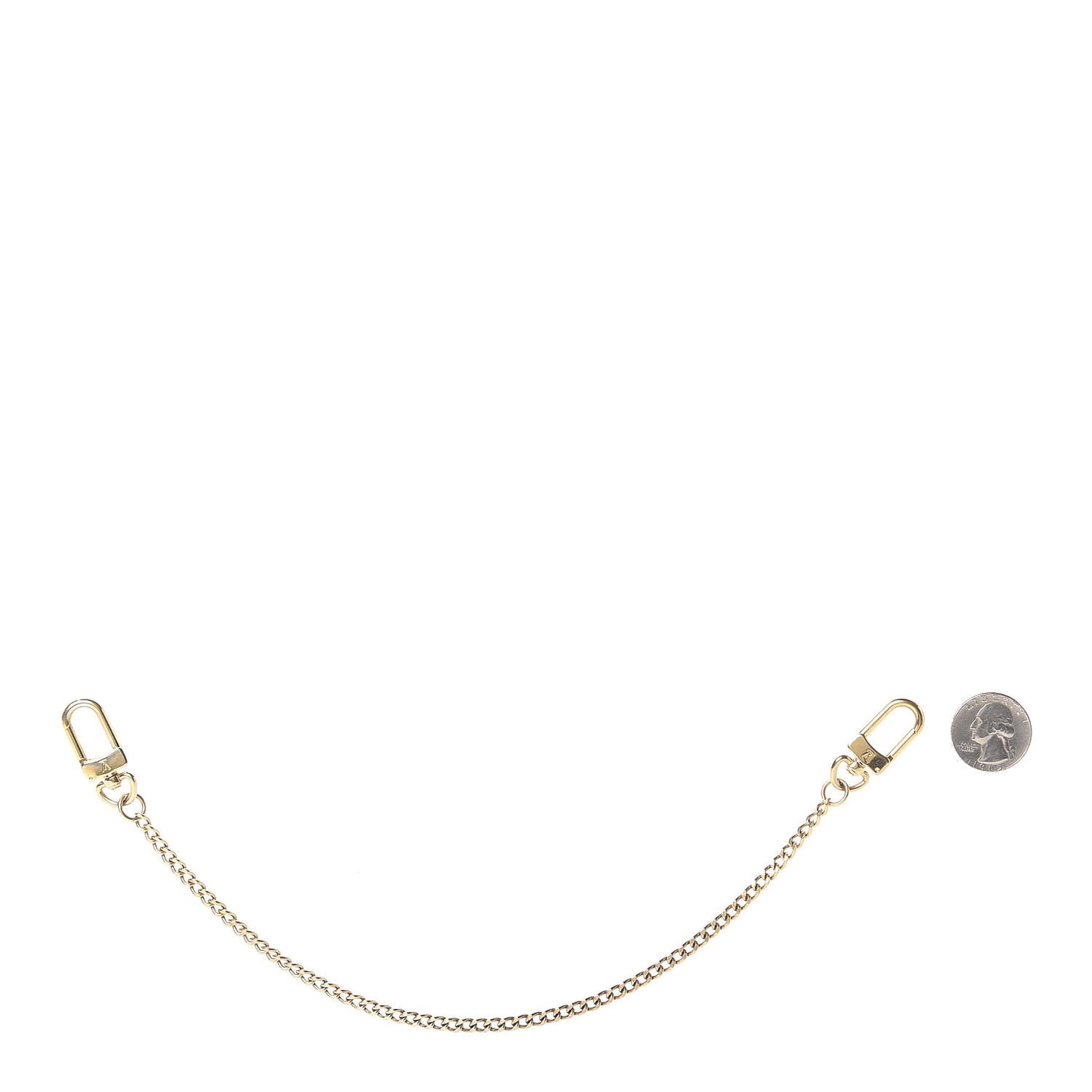 XL Pochette Extender Key Ring Chain Gold