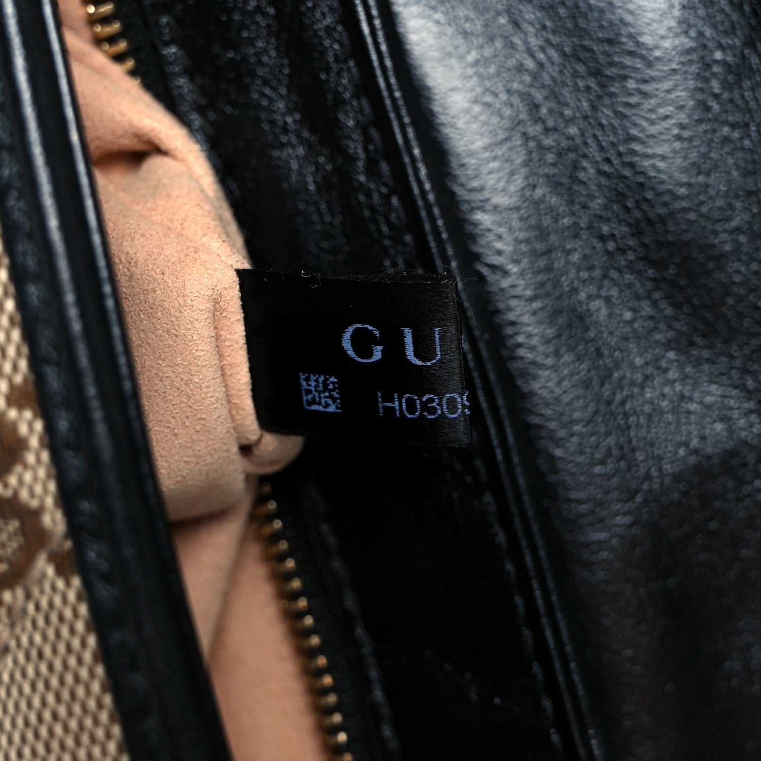 Gucci Monogram Matelasse Diagonal Small GG Marmont Shoulder Bag Beige Black 8 of 11