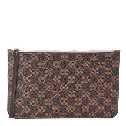Louis Vuitton Damier Ebene Neverfull MM GM Pochette Rose Ballerine 1 of 6