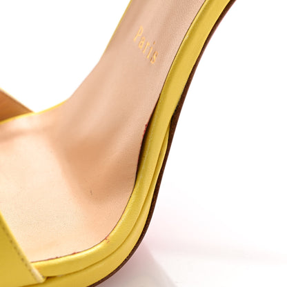 Christian Louboutin Nappa Loubi Queen 120 Strap Sandals 40 Yellow 10 of 12