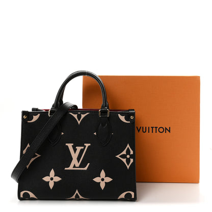 Louis Vuitton Empreinte Monogram Giant Onthego PM Black Beige 10 of 10