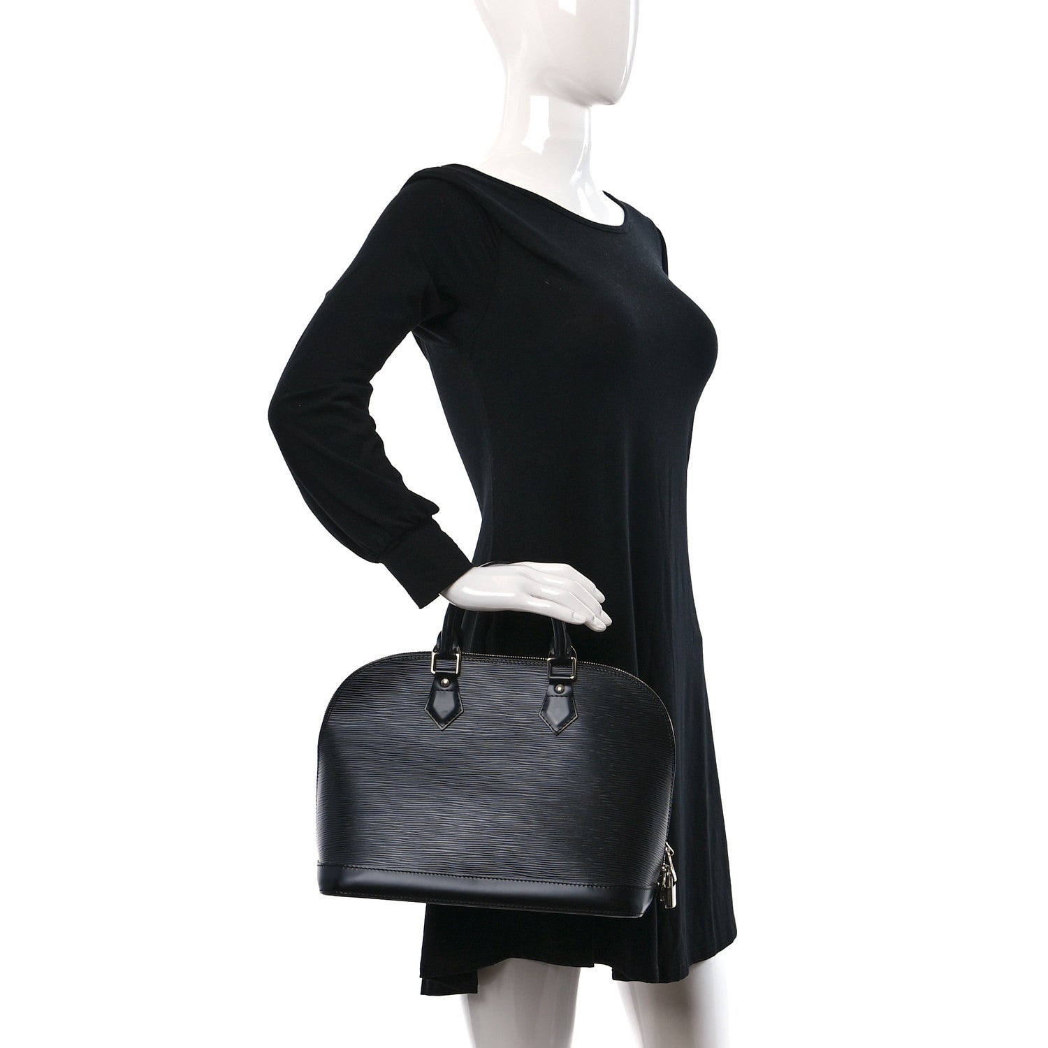 Louis Vuitton Epi Alma PM Black 2 of 10
