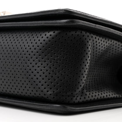 Chanel Lambskin Perforated Medium Boy Flap Black 10 of 10