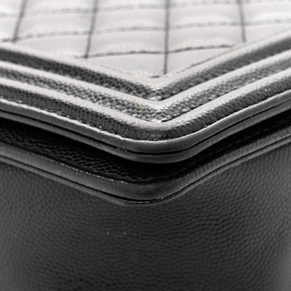 Chanel Caviar Quilted New Medium Boy Flap Black 13 of 14