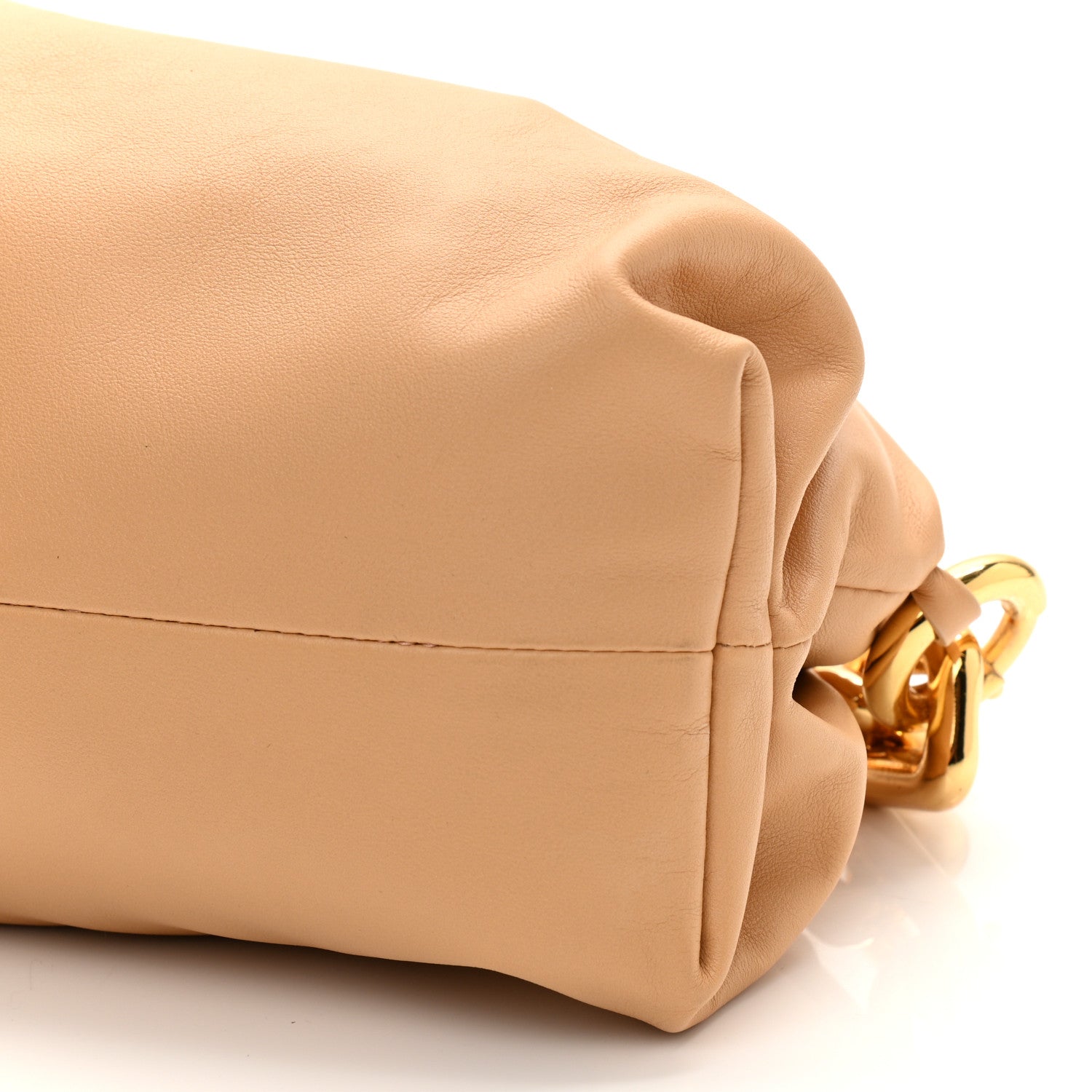 Bottega Veneta Calfskin The Pouch Chain Almond 11 of 12