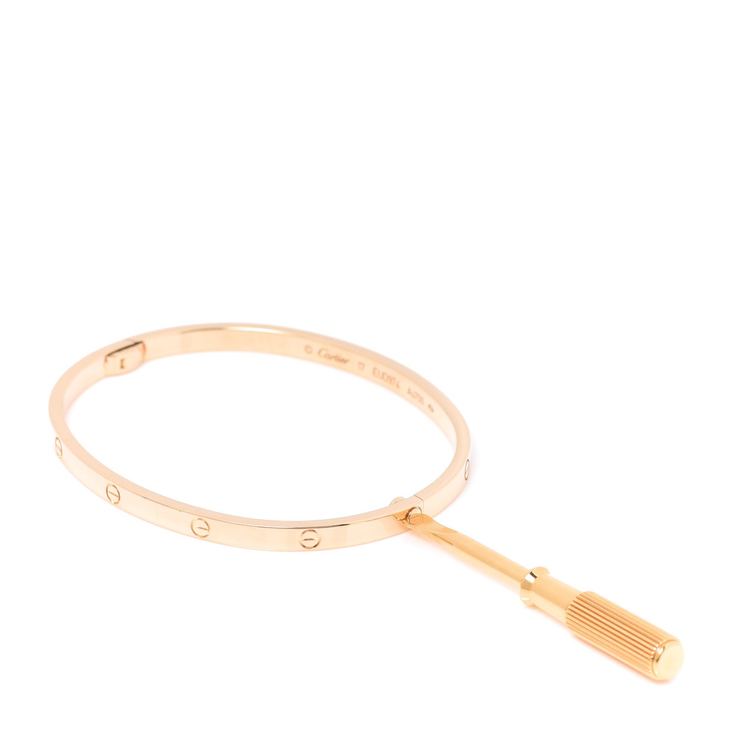 Cartier 18K Yellow Gold Small LOVE Bracelet 17 4 of 6