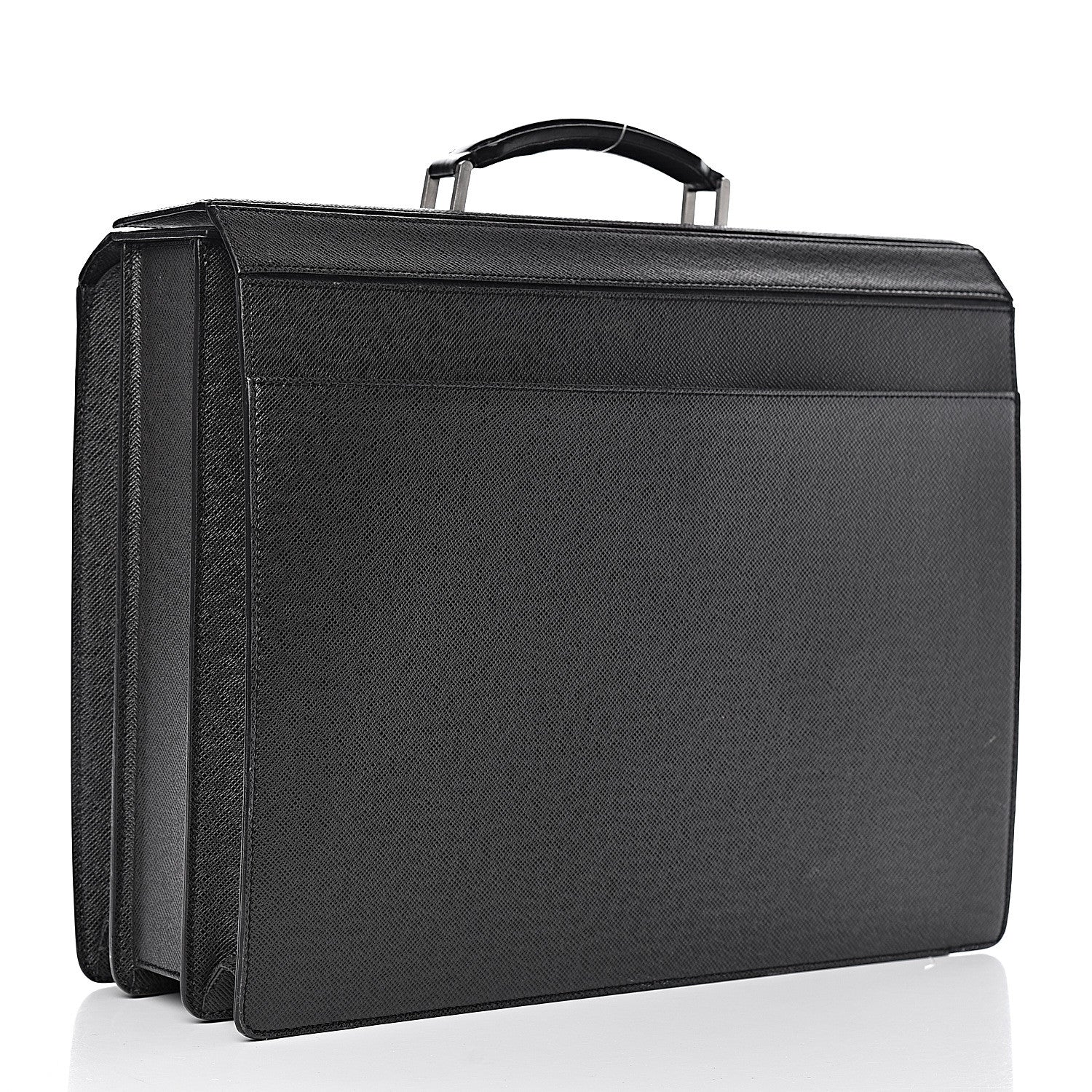 Louis Vuitton Taiga Pilot Case Oural Briefcase Black 3 of 11