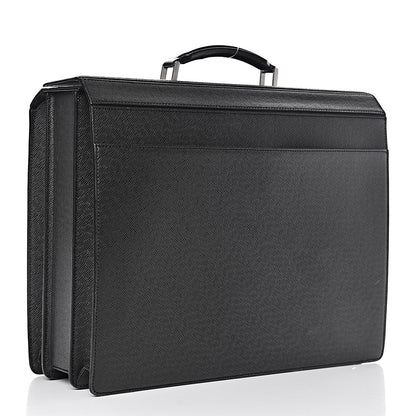 Louis Vuitton Taiga Pilot Case Oural Briefcase Black 3 of 11
