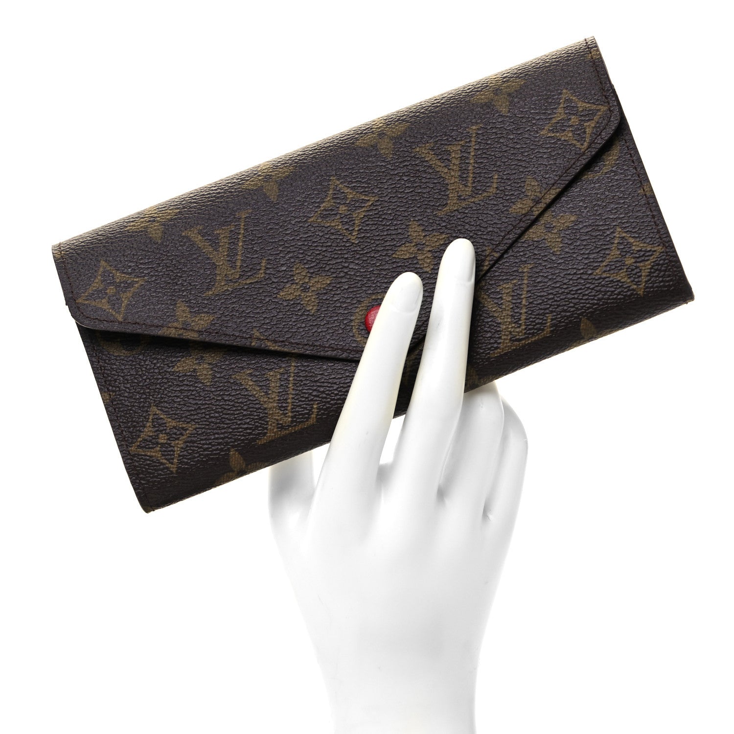 Louis Vuitton Monogram Josephine Wallet Red 2 of 9