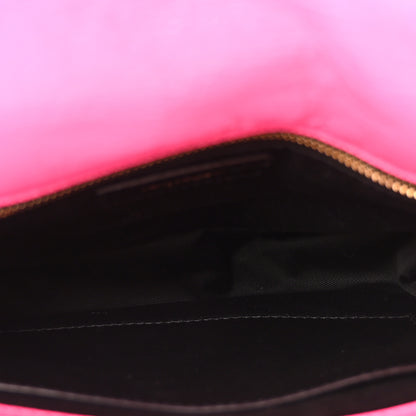 Saint Laurent Crinkled Calfskin Matelasse Monogram Medium Niki Chain Satchel  Rose Glow 5 of 9