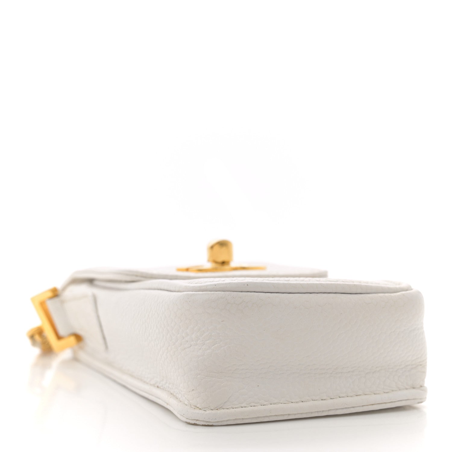 Chanel Caviar Phone Holder Crossbody White 4 of 12