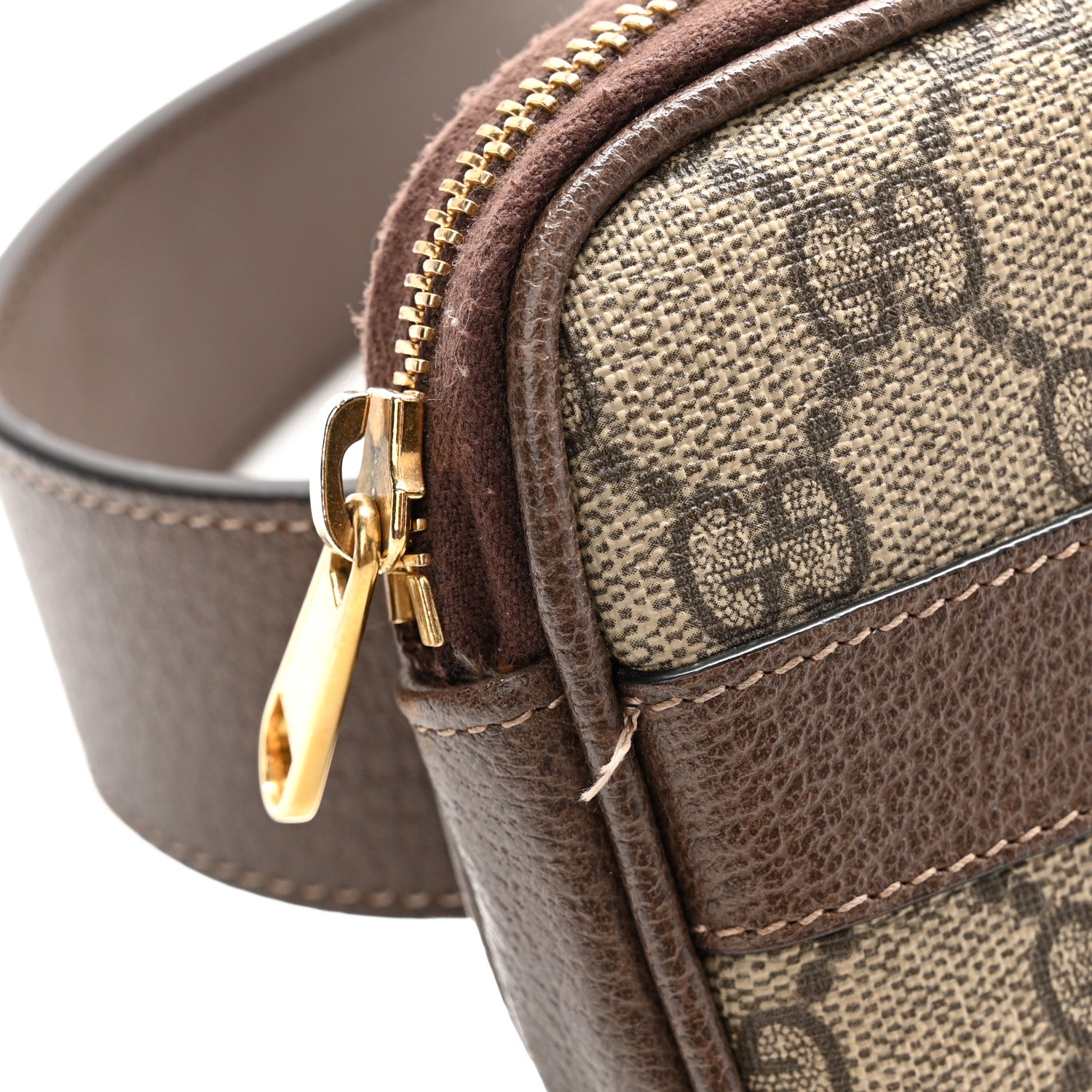 Gucci GG Supreme Monogram Ophidia Belted iPhone Case 85 34 Dark Brown 10 of 11