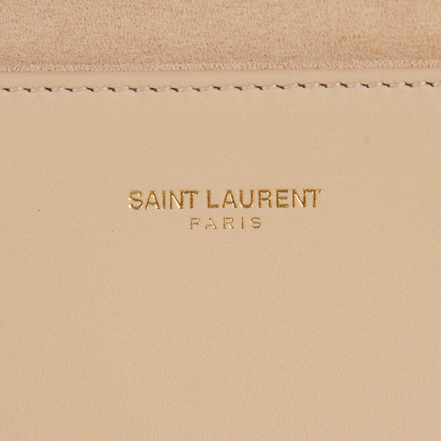 Calfskin Classic Y Clutch Light Beige