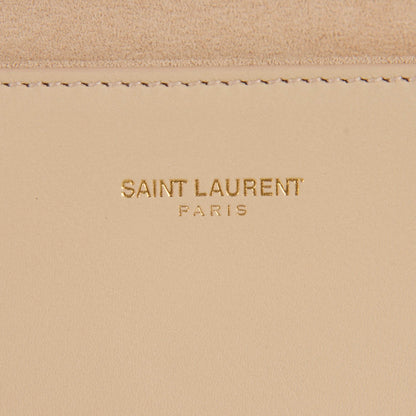 Saint Laurent Calfskin Classic Y Clutch Light Beige 6 of 9