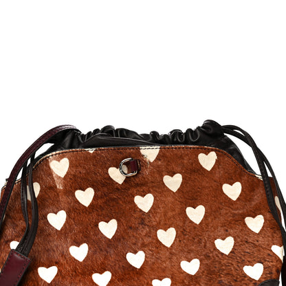 Burberry Calf Hair Heart Print Little Crush Dark Camel Black 13 of 19