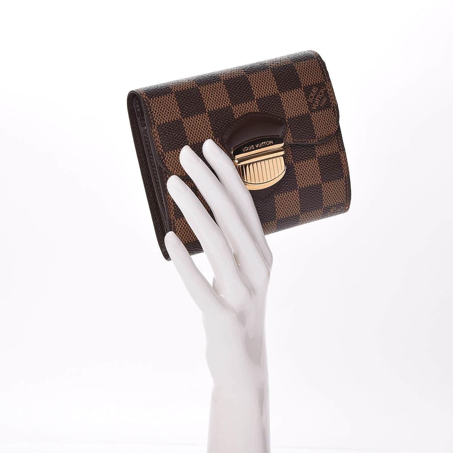 Louis Vuitton Damier Ebene Joey Wallet 2 of 7