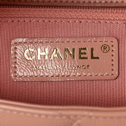 Chanel Crumpled Glazed Lambskin Quilted Mini Hold The Line Flap Light Pink 6 of 9