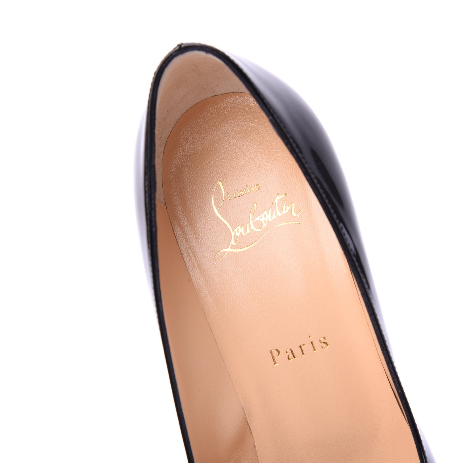 Christian Louboutin Patent Cadrilla 70 Pumps 38 Black 6 of 9