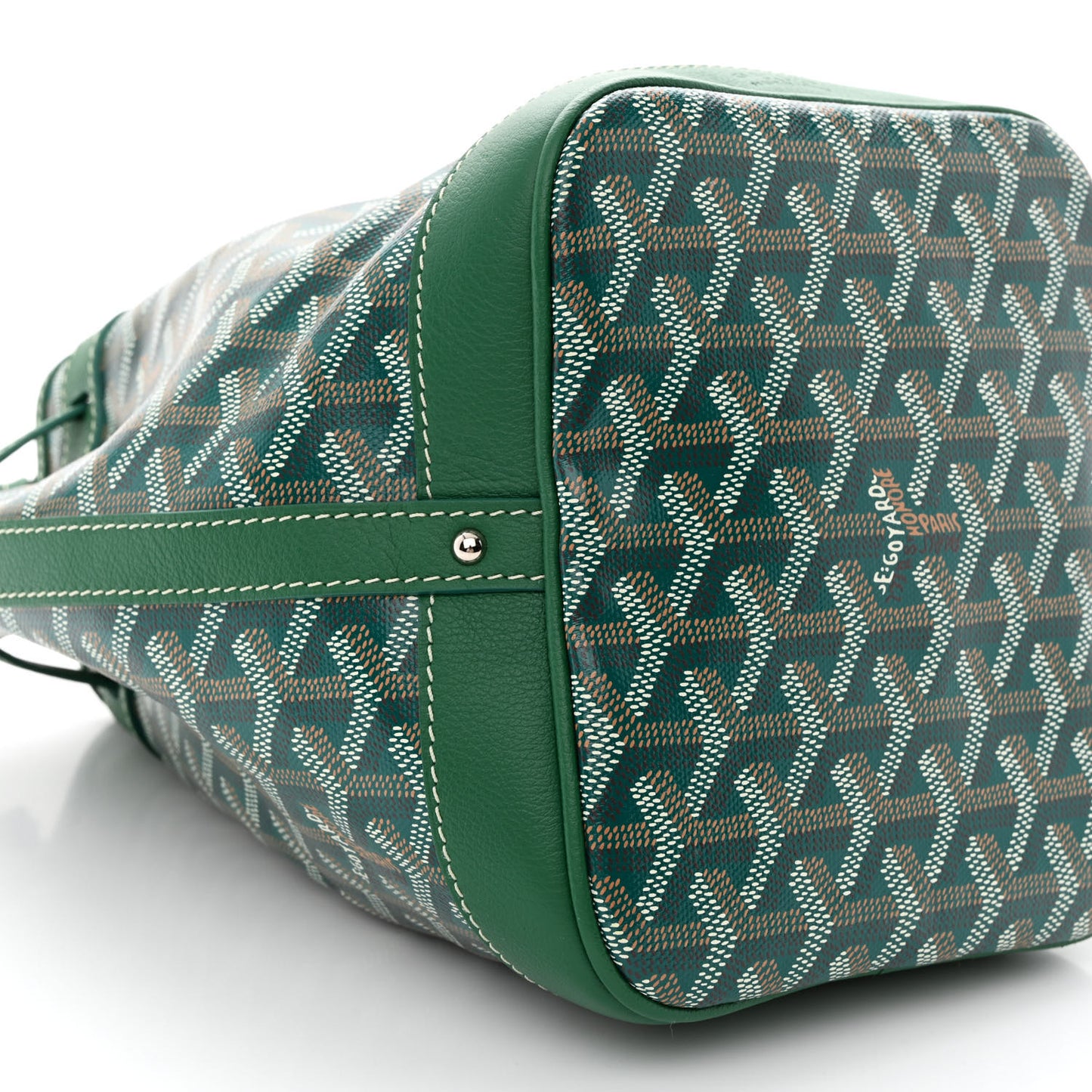 Goyardine Petit Flot Bucket Bag PM Green
