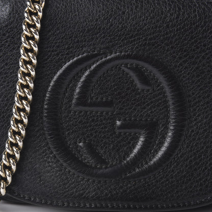 Gucci Pebbled Calfskin Small Soho Flap Crossbody Black 11 of 11