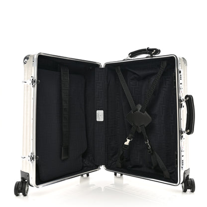 Fendi X RIMOWA Aluminum FF Print Roll Away Carry On Luggage Silver 5 of 10