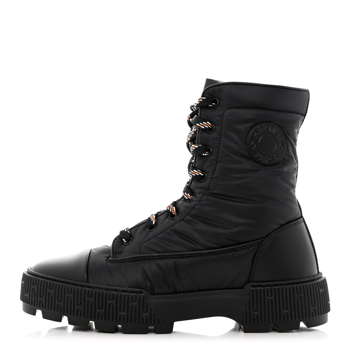 Hermes Calfskin Parachute Fresh Ankle Boots 39 Black 1 of 7