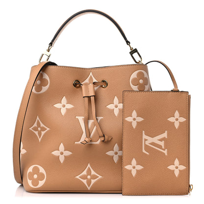 Louis Vuitton Empreinte Monogram Giant Neonoe MM Arizona Beige 1 of 9