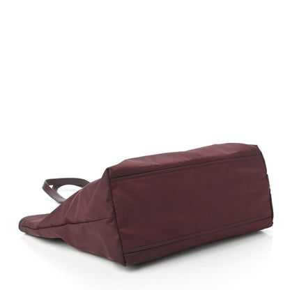 Prada Tessuto Nylon Saffiano Tote Granato 4 of 10