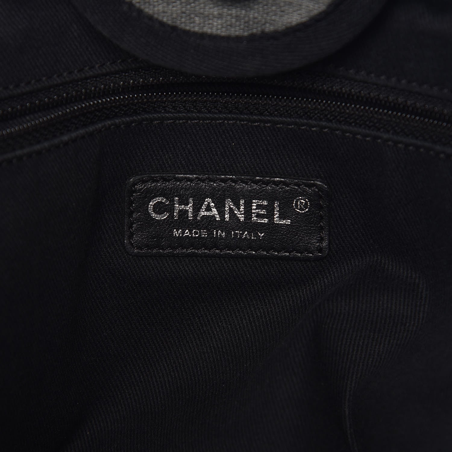Chanel Canvas Deauville Large Tote Grey 7 of 13