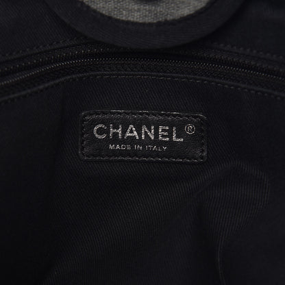 Chanel Canvas Deauville Large Tote Grey 7 of 13