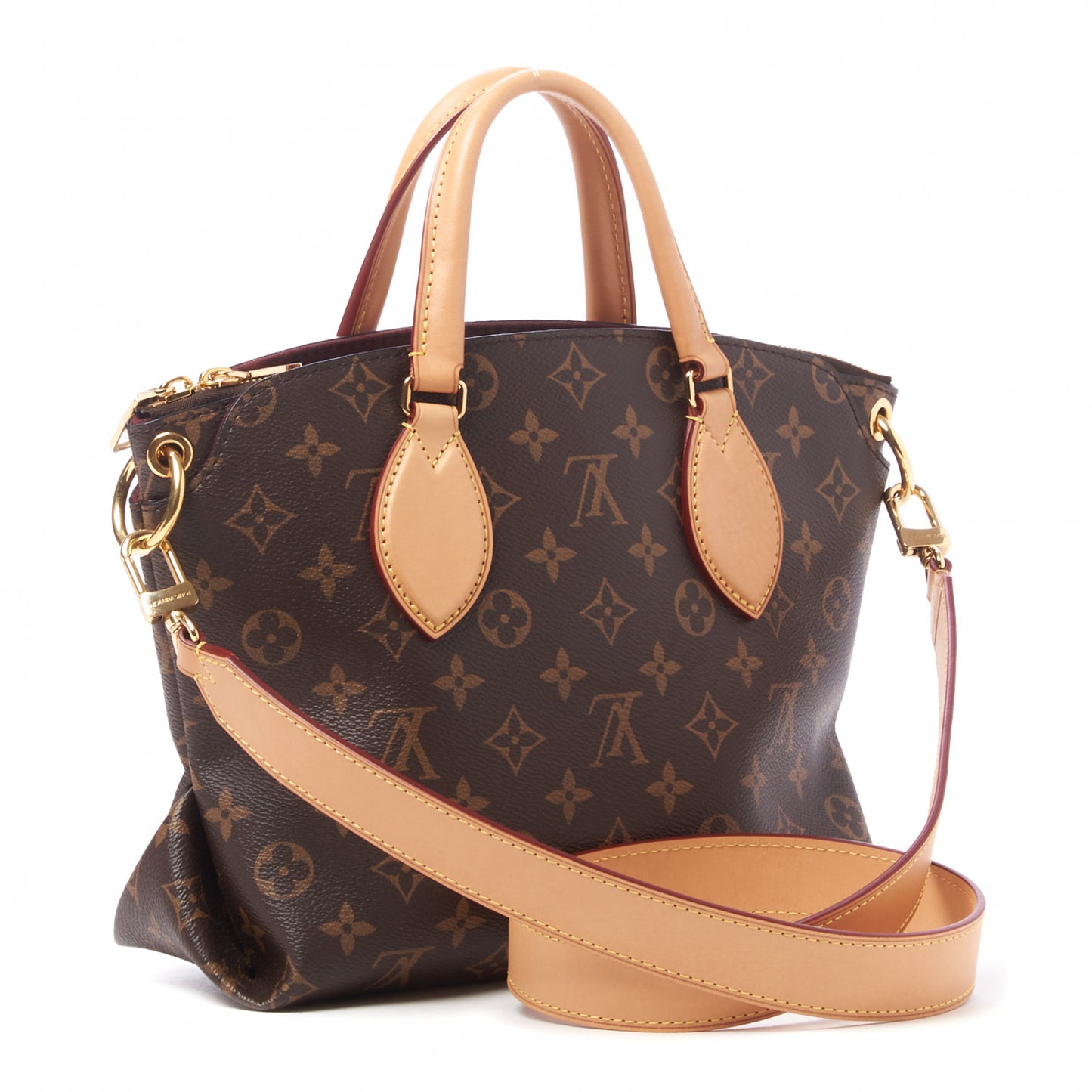 Monogram Flower Zipped Tote PM Beige