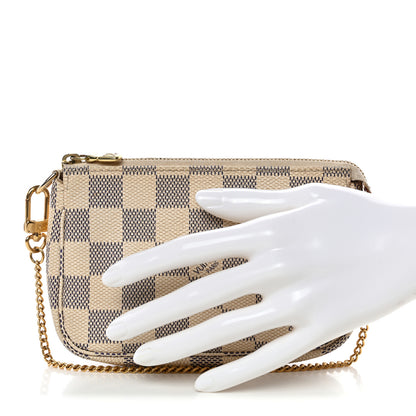 Louis Vuitton Damier Azur Mini Pochette Accessories 2 of 13