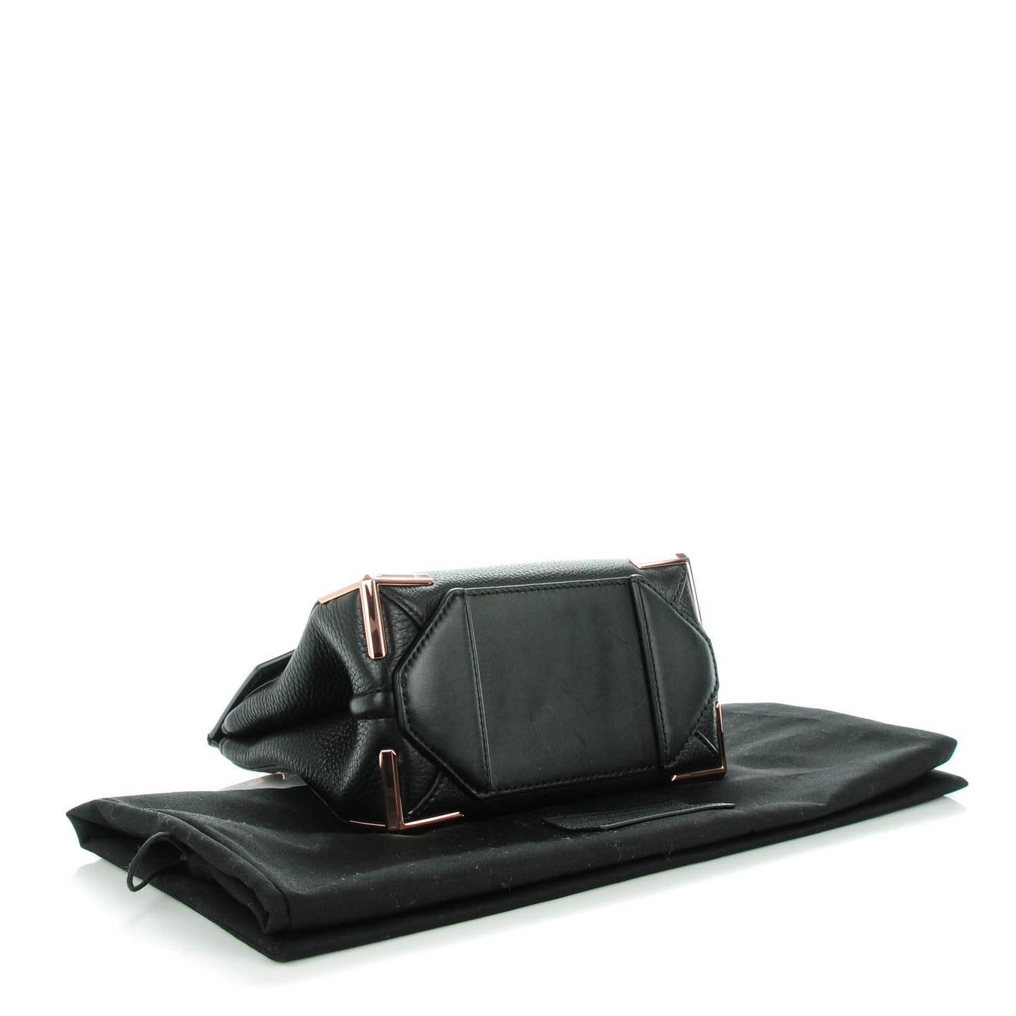 Calfskin Small Marion Soft Black Rose Gold Hardware