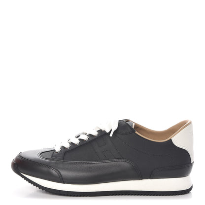 Hermes Matte Epsom Mens Goal Sneakers 43 Black 1 of 9