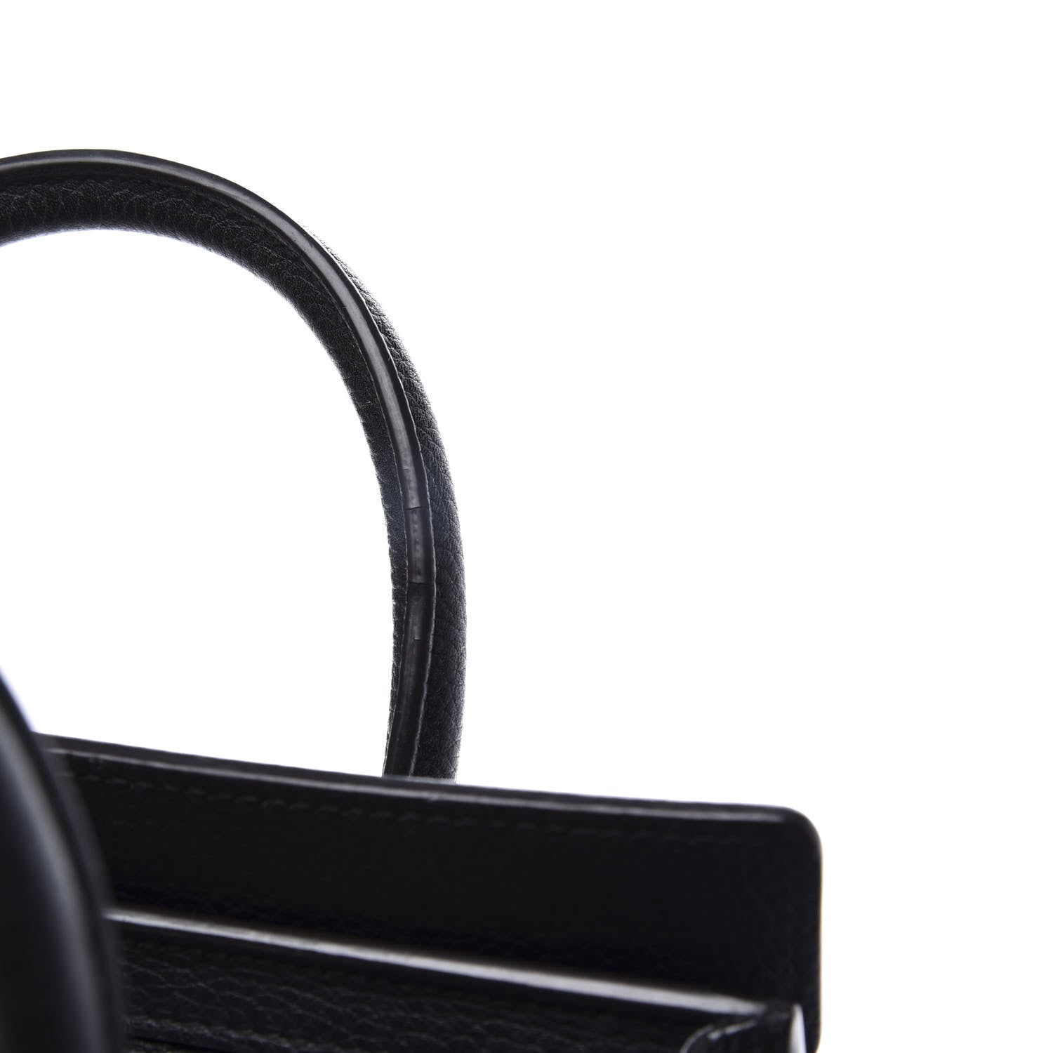 Celine Drummed Calfskin Nano Luggage Black 9 of 10