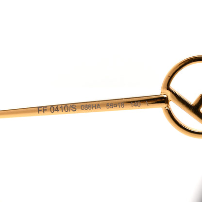 Fendi Acetate Metal F is Fendi FF Butterfly Sunglasses FF 0410/S Havana 6 of 7