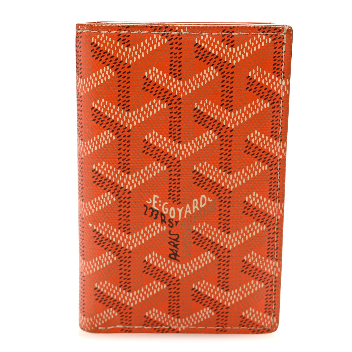Goyardine Saint Pierre Card Holder Orange